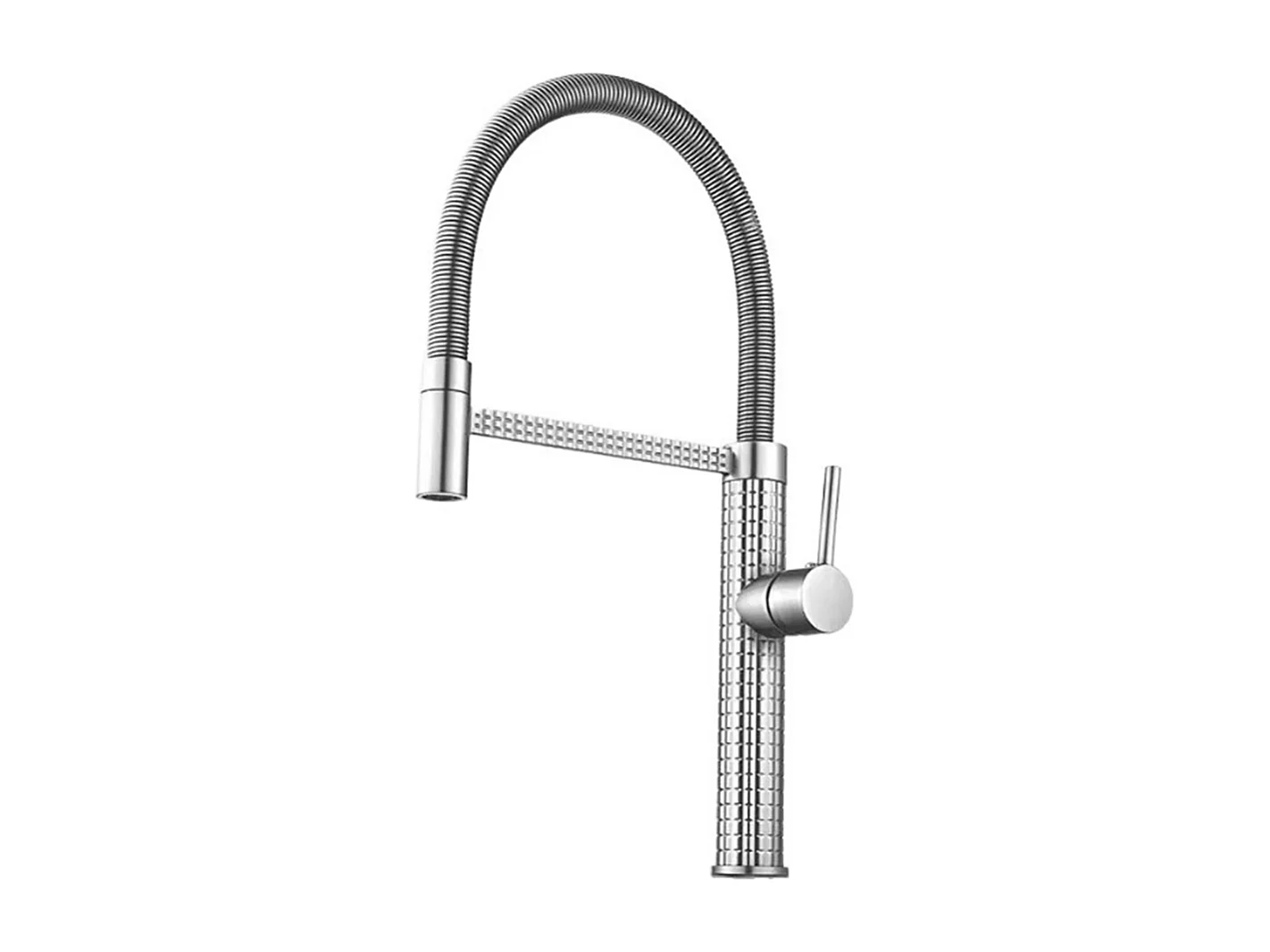 Robinet de cuisine 360° Mitigeur monocommande avec douchette Extensible pour évier Chrome