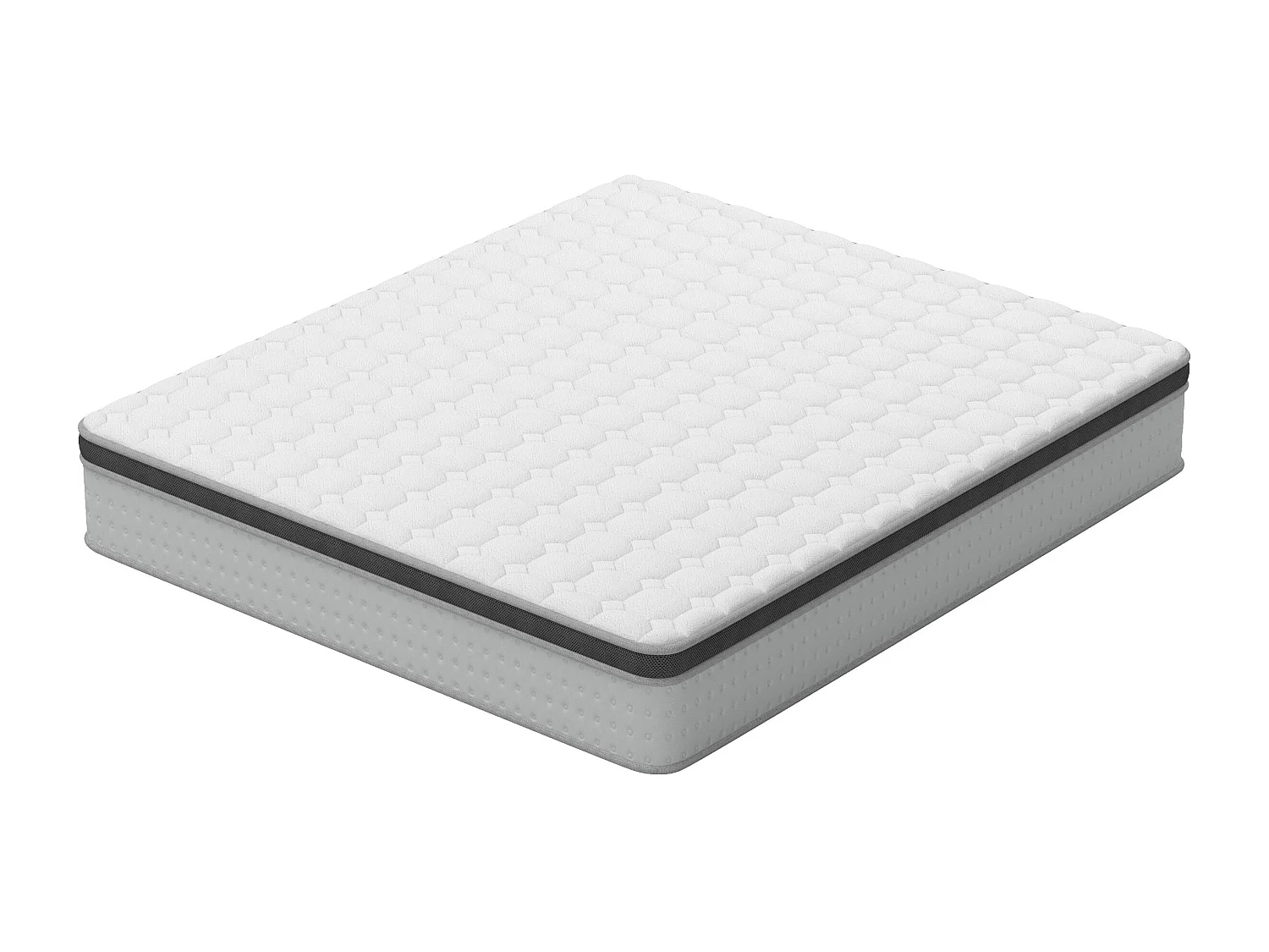 Matelas Ressorts Ensachés 140x190 cm avec mémoire de forme ép.25 cm