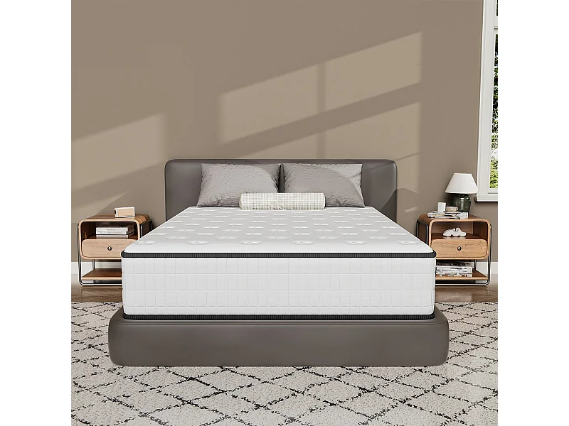 Matelas 140x190,Mousse 30 cm et ,réversible à Deux Faces entièrement utilisables