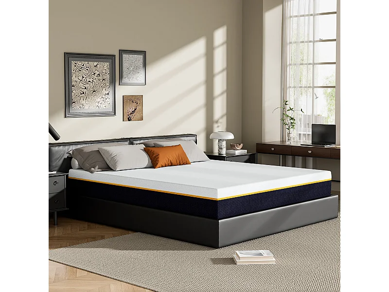 Matelas en mousse à mémoire de forme, 180 x 200 cm, épaisseur 17 cm