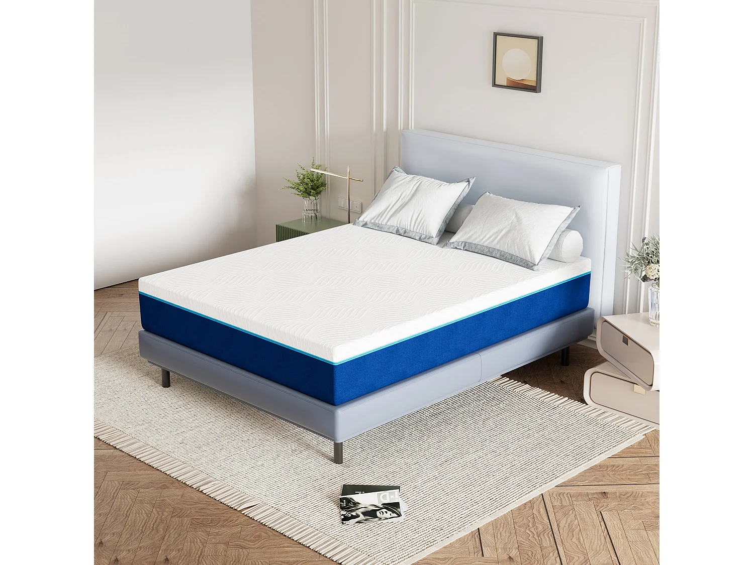 Matelas en Mousse 140x200cm,Épaisseur 20cm