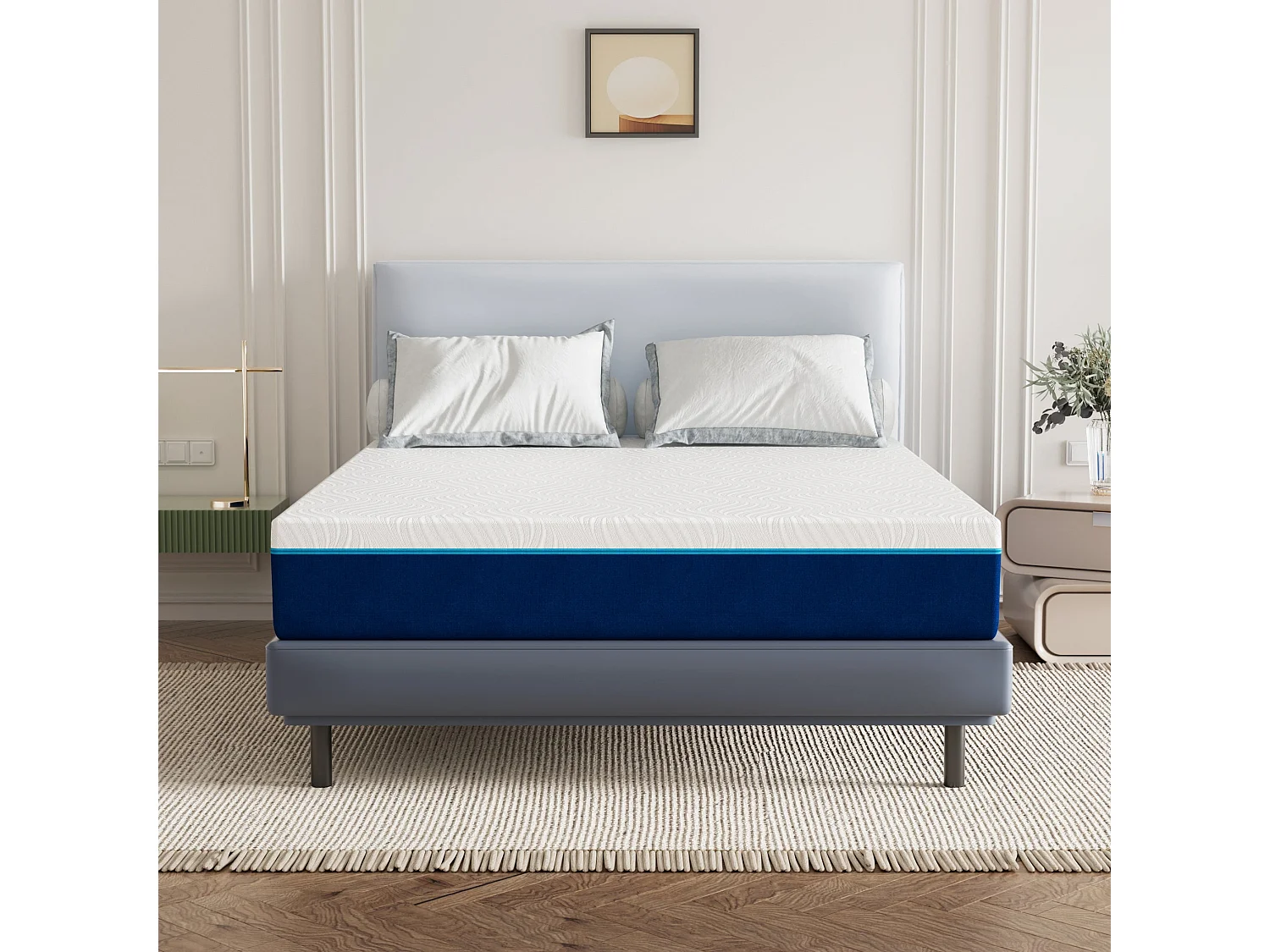 Matelas en Mousse 140x200cm,Épaisseur 20cm