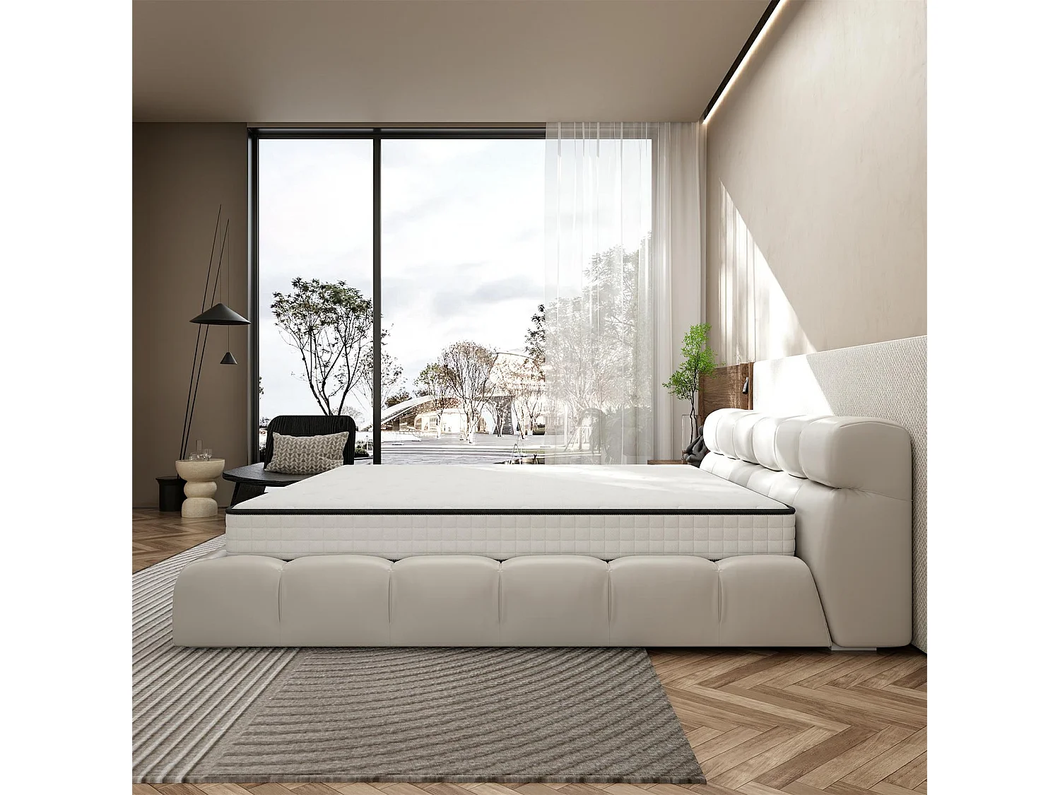 Traagschuimmatras 160 x 200 cm, dikte 25 cm