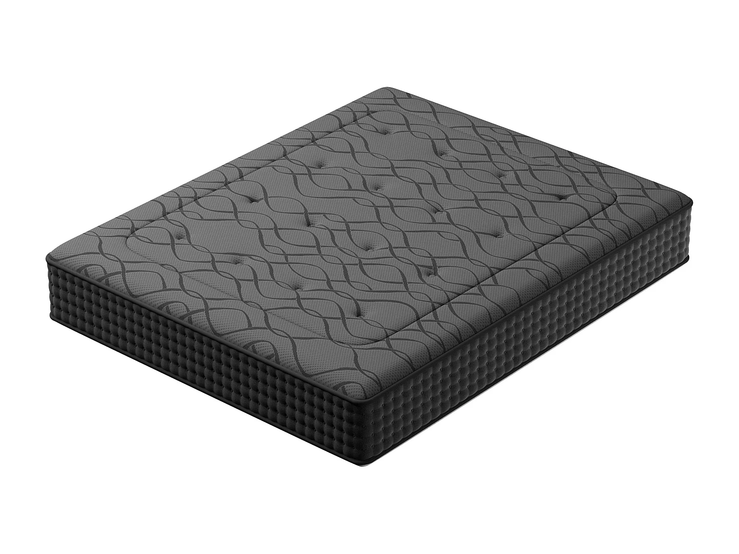 Springveren matras 160x200 cm van schuim en veren, 25 cm Dikte