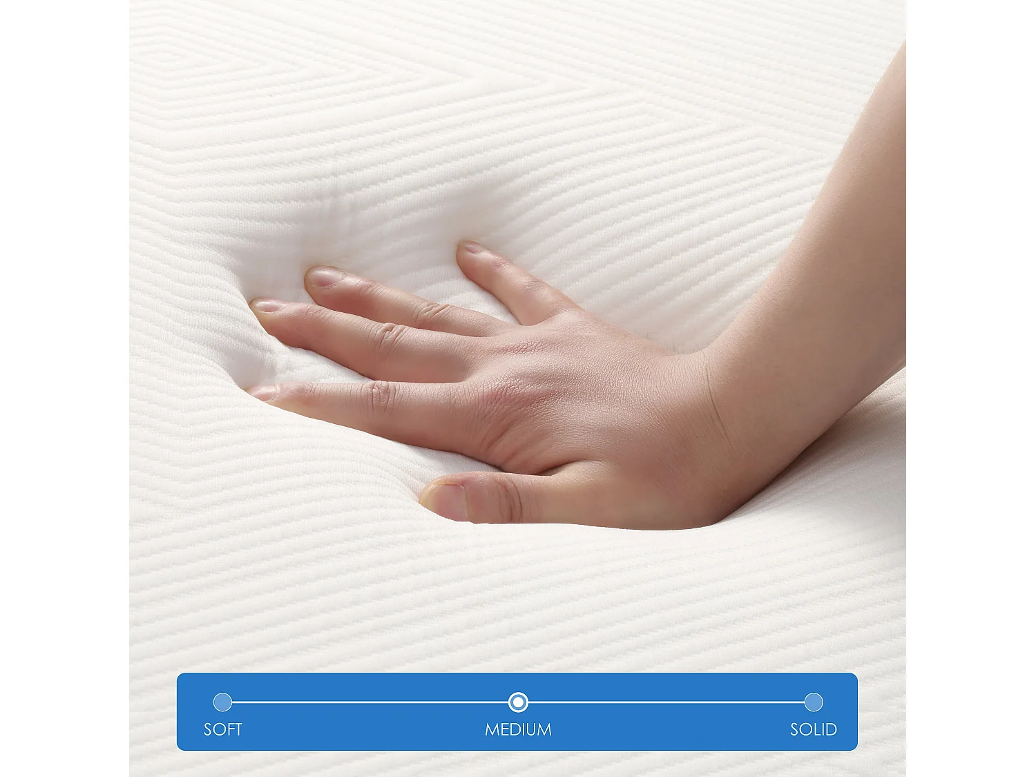 Matelas Pliant Triple,120x195x10cm, Mousse épaisse, Housse Amovible et Lavable en Machine, Poignée de Transport pour faciliter Le Transport