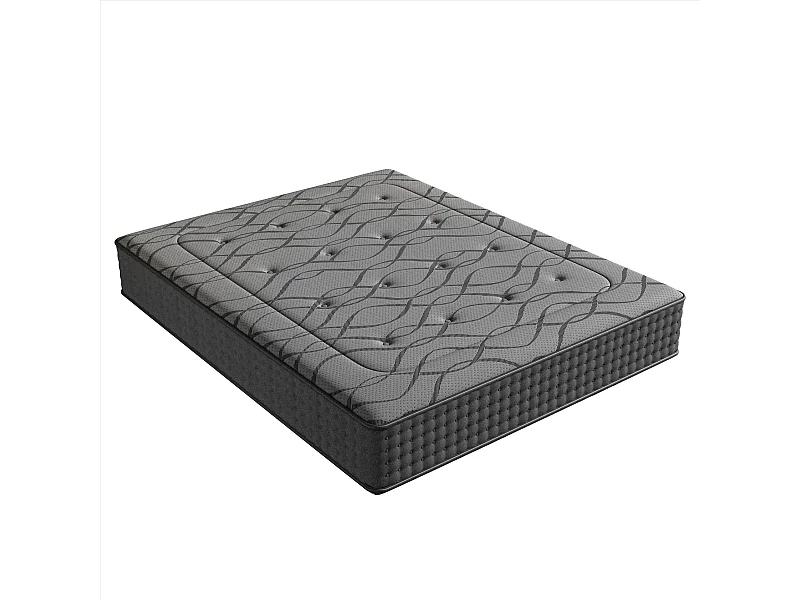 Matelas à Ressorts 140x200cm, 30cm Épaisseur, Matelas de luxe, Confort, 7 Zones Ergonomique