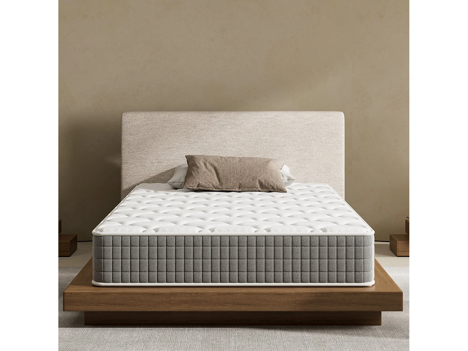 Matelas mousse 140x200 cm,Épaisseur 30 cm,Fermeté Moyenne,Respirant et Réversible