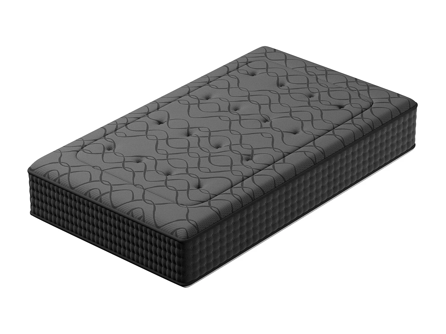 Matelas 90x190 cm, Hauteur 25 cm, Matelas Silencieux d'épaisseur Moyenne,  Ressorts Ensachés Individuels