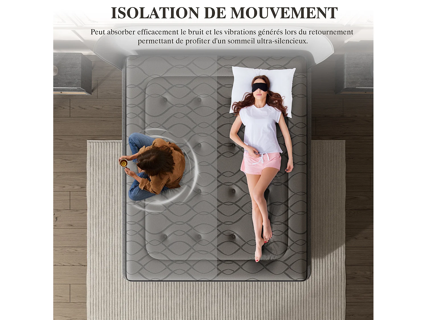 Matelas Ressorts 140x200 cm de Forme en Mousse et Ressorts, 25 cm Épaisseur