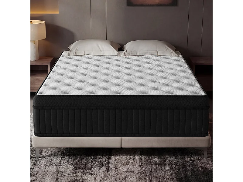 Matelas Ressorts Ensachés 160x200 cm avec mémoire de forme ép.25 cm