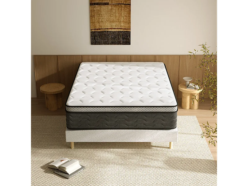 Ensemble matelas + sommier 160x200 cm, épaisseur du matelas 30cm