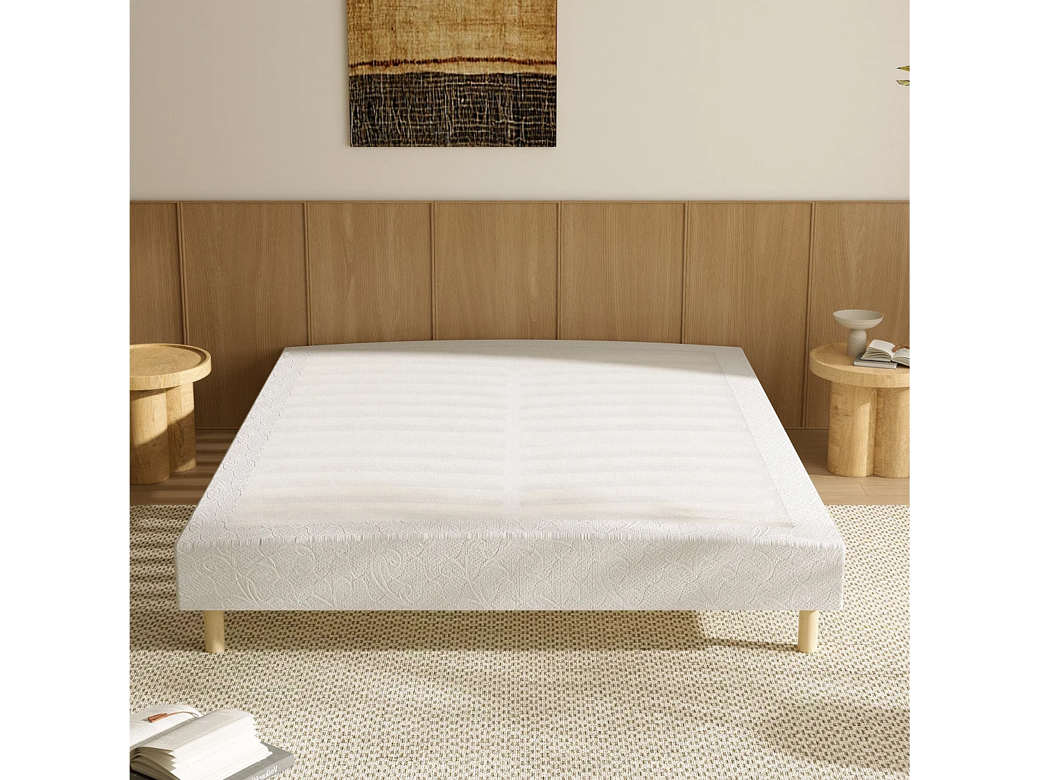 Ensemble matelas + sommier 160x200 cm, épaisseur du matelas 20 cm