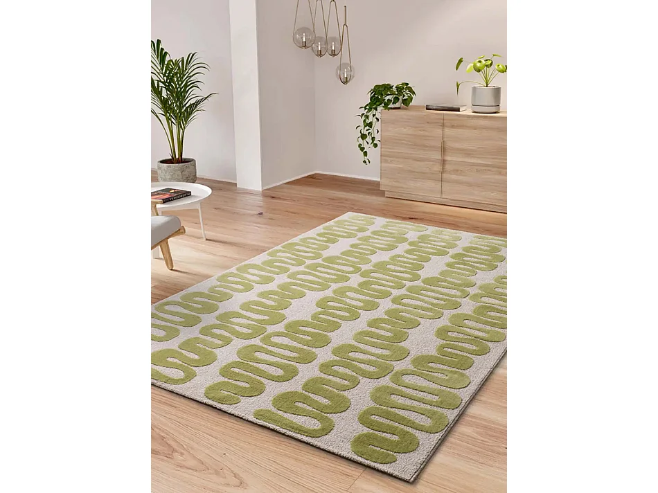 Tapis intérieur - moderne - vert - 120 x 170 cm - FLASHY