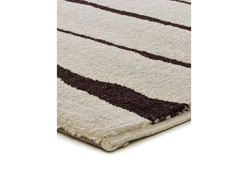 Tapis intérieur - moderne - blanc / noir - 200 x 290 cm - RETRO