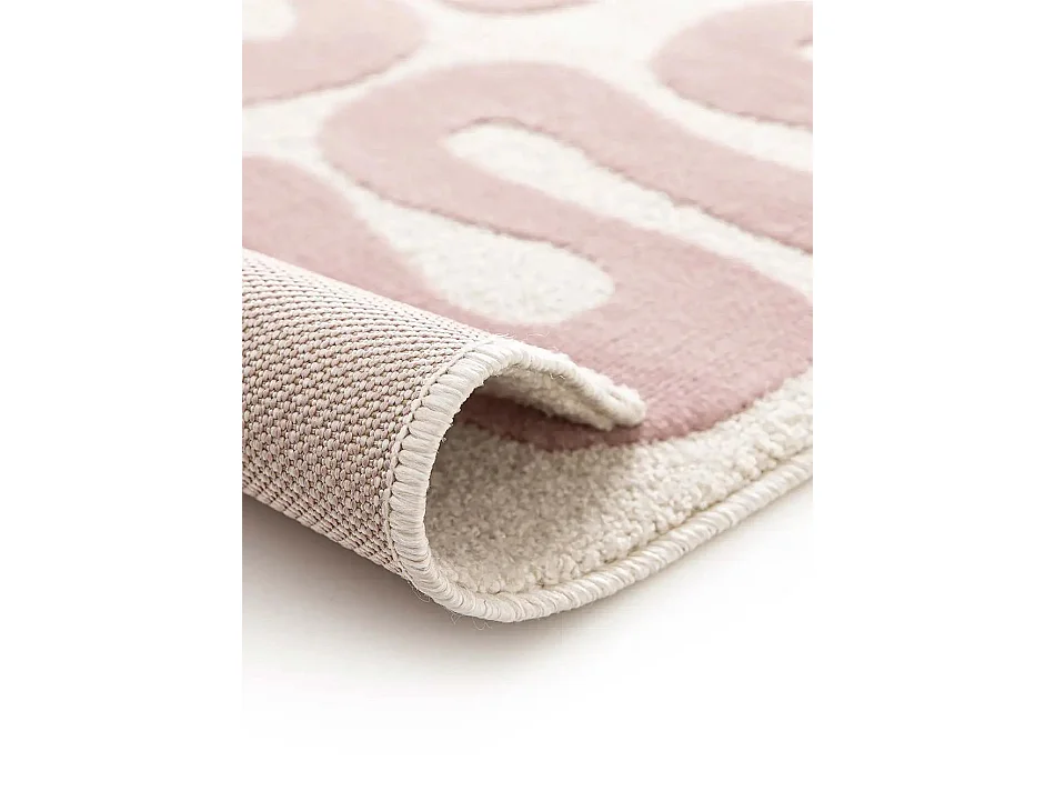 Tapis intérieur - moderne - rose - 120 x 170 cm - FLASHY