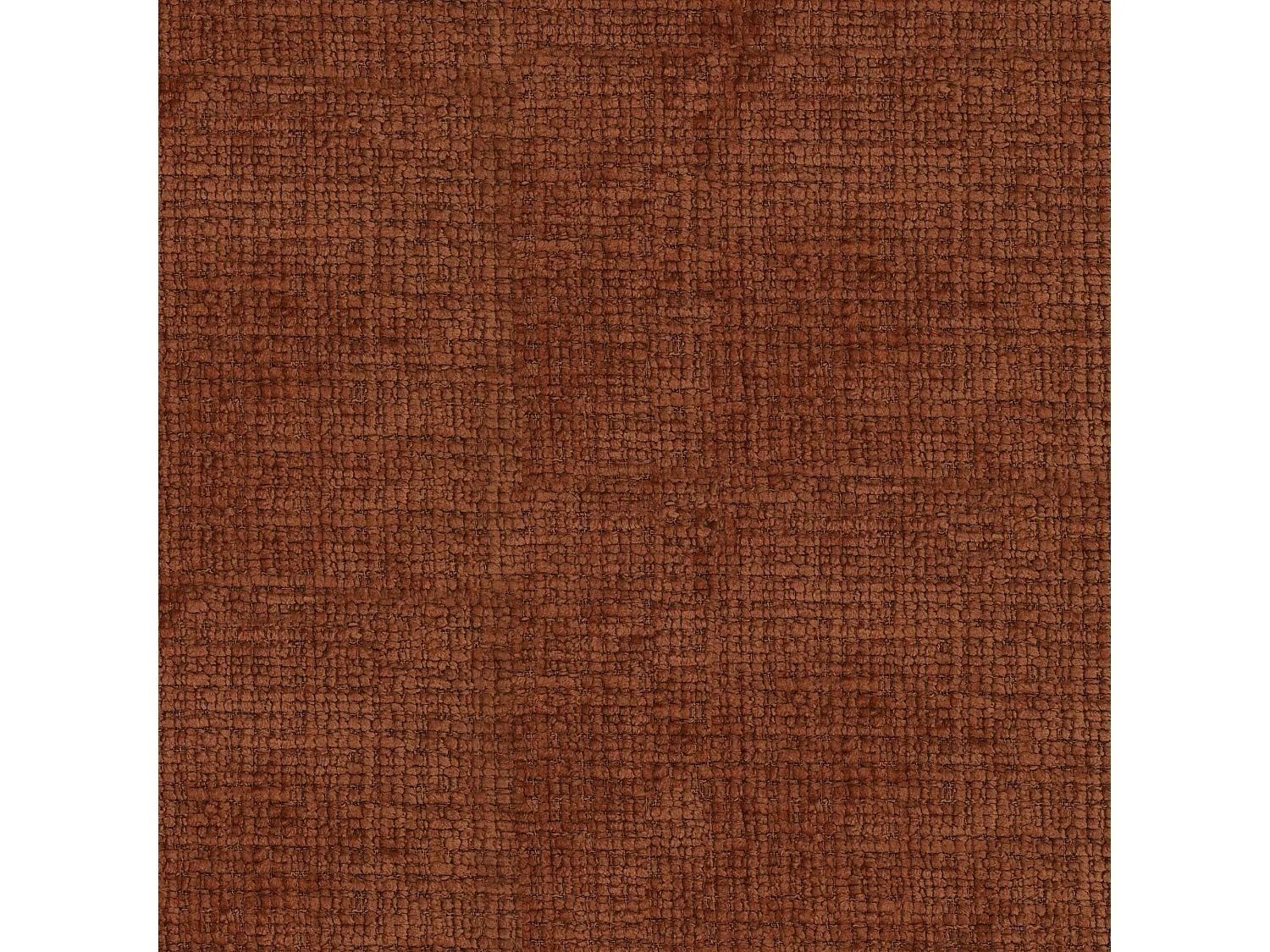 Canapé convertible angle droit 5 places velours gaufré terracotta YUMA