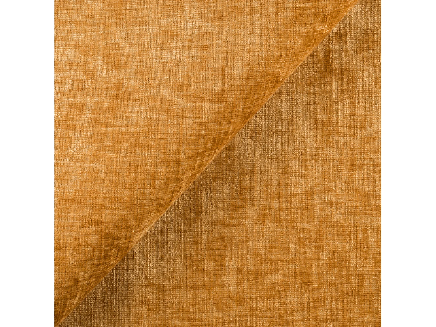 Canapé convertible angle droit 5 places velours texturé moutarde YUMA