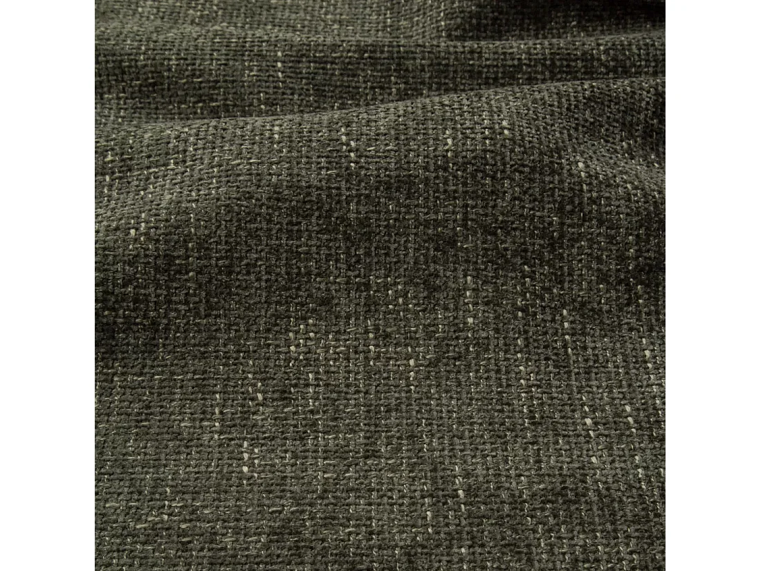 Canapé d'angle droit convertible 4 places velours tramé vert olive LIVIA