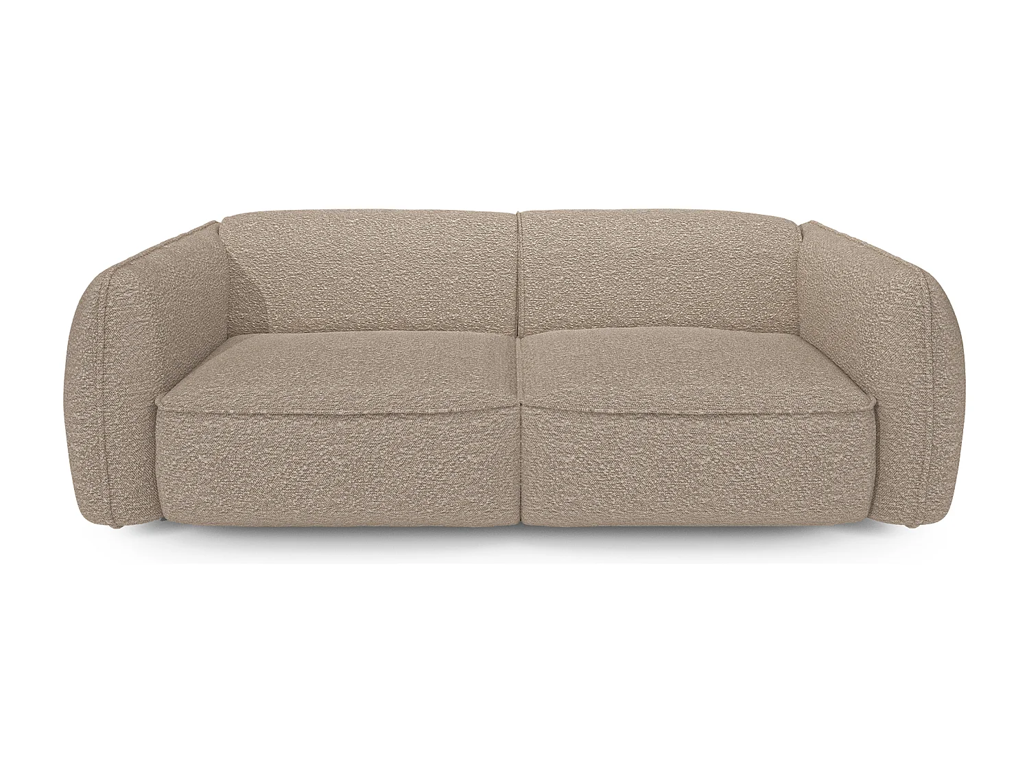 Canapé 4 places bouclette taupe LIVIA