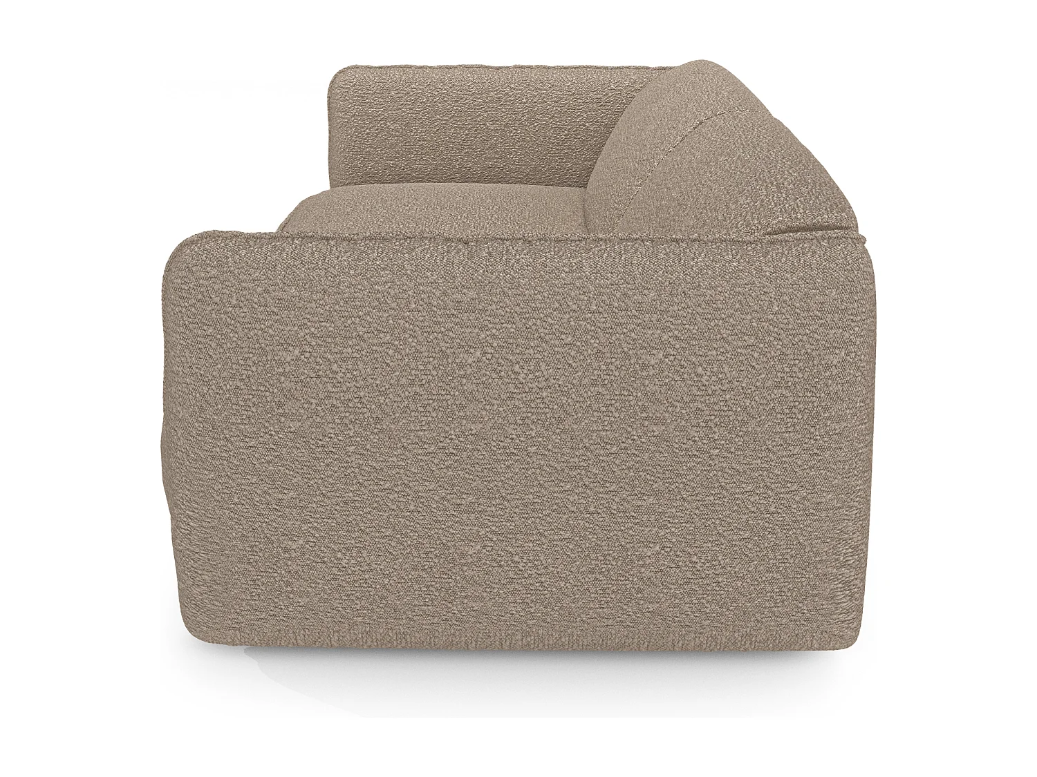 Canapé 4 places bouclette taupe LIVIA