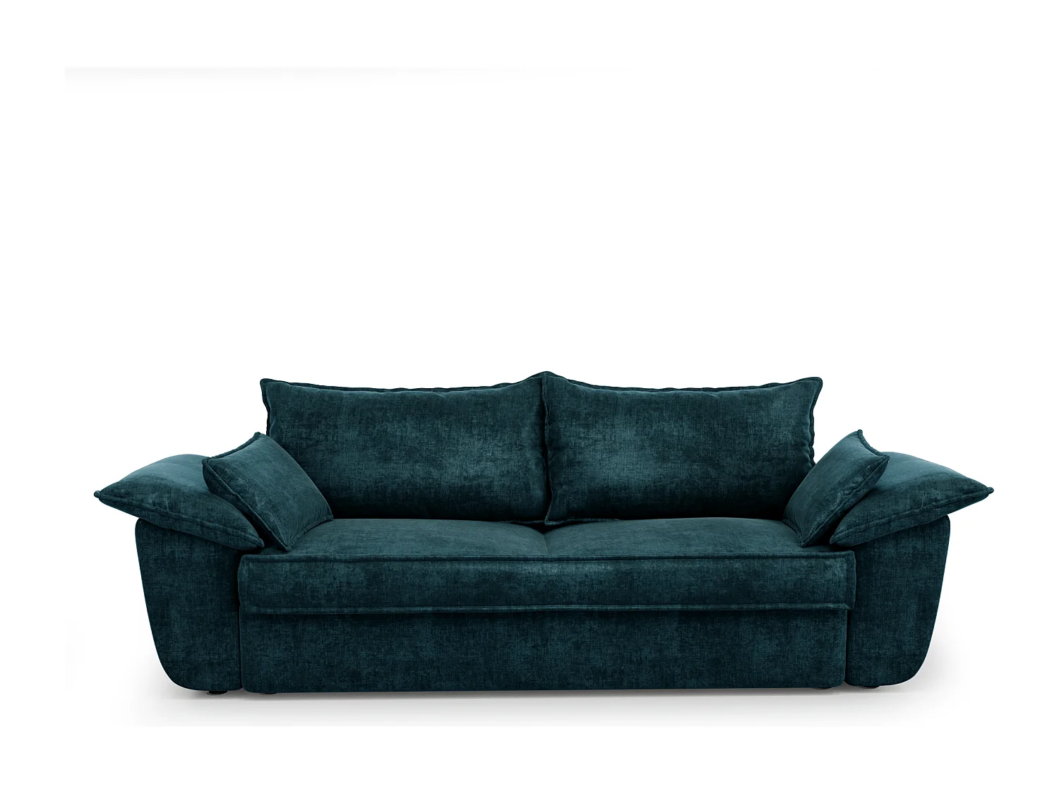 Canapé 3 places velours bleu paon 230cm SASHA