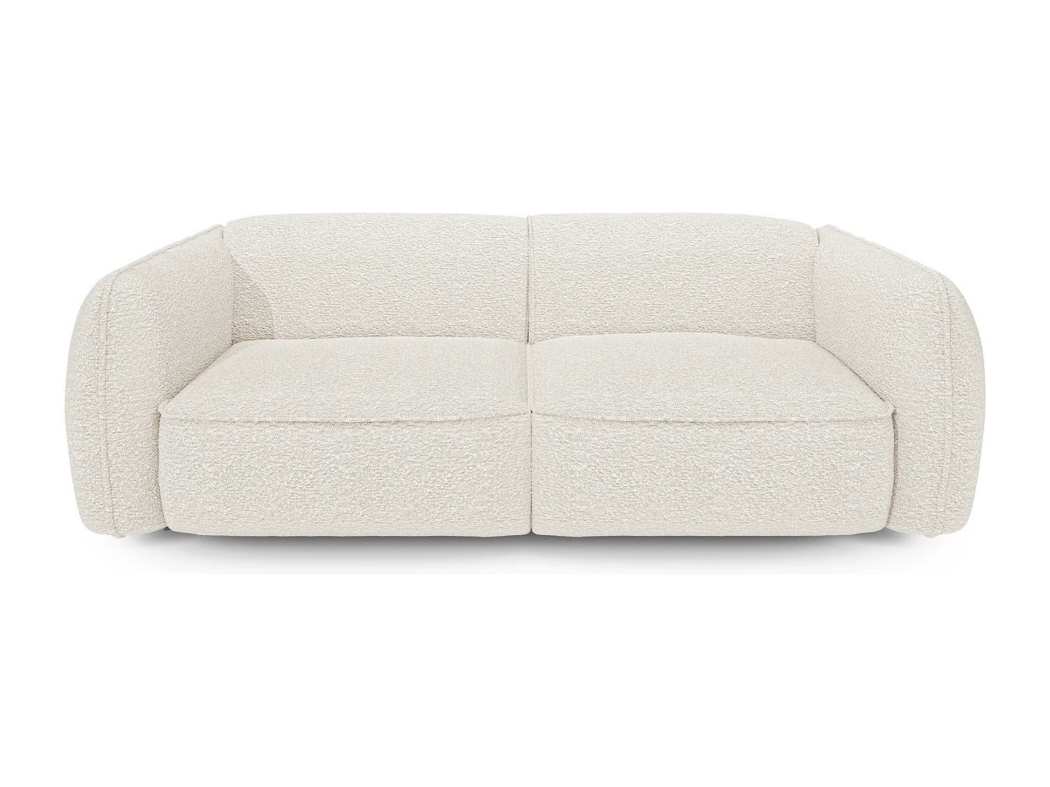 Canapé 4 places bouclette crème LIVIA