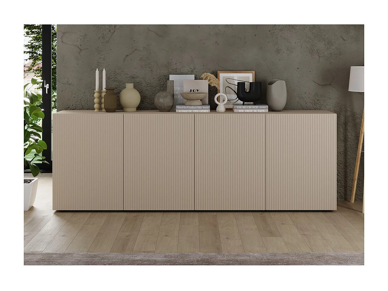 Buffet SCENA – 241×84×42 cm – 4 deuren – Kasjmier