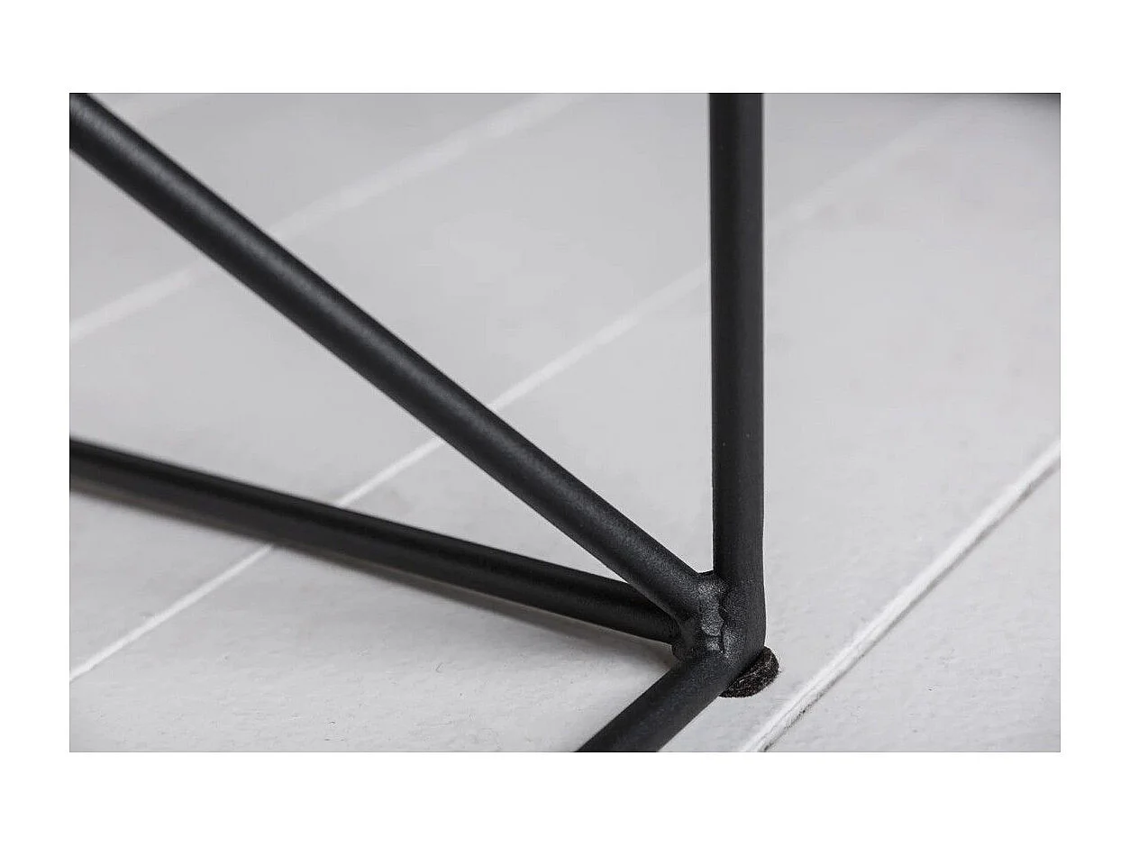 Niedriger Tisch ABITTA rechteckig 110 cm helles Eichenholz – Modern mit Metallregal