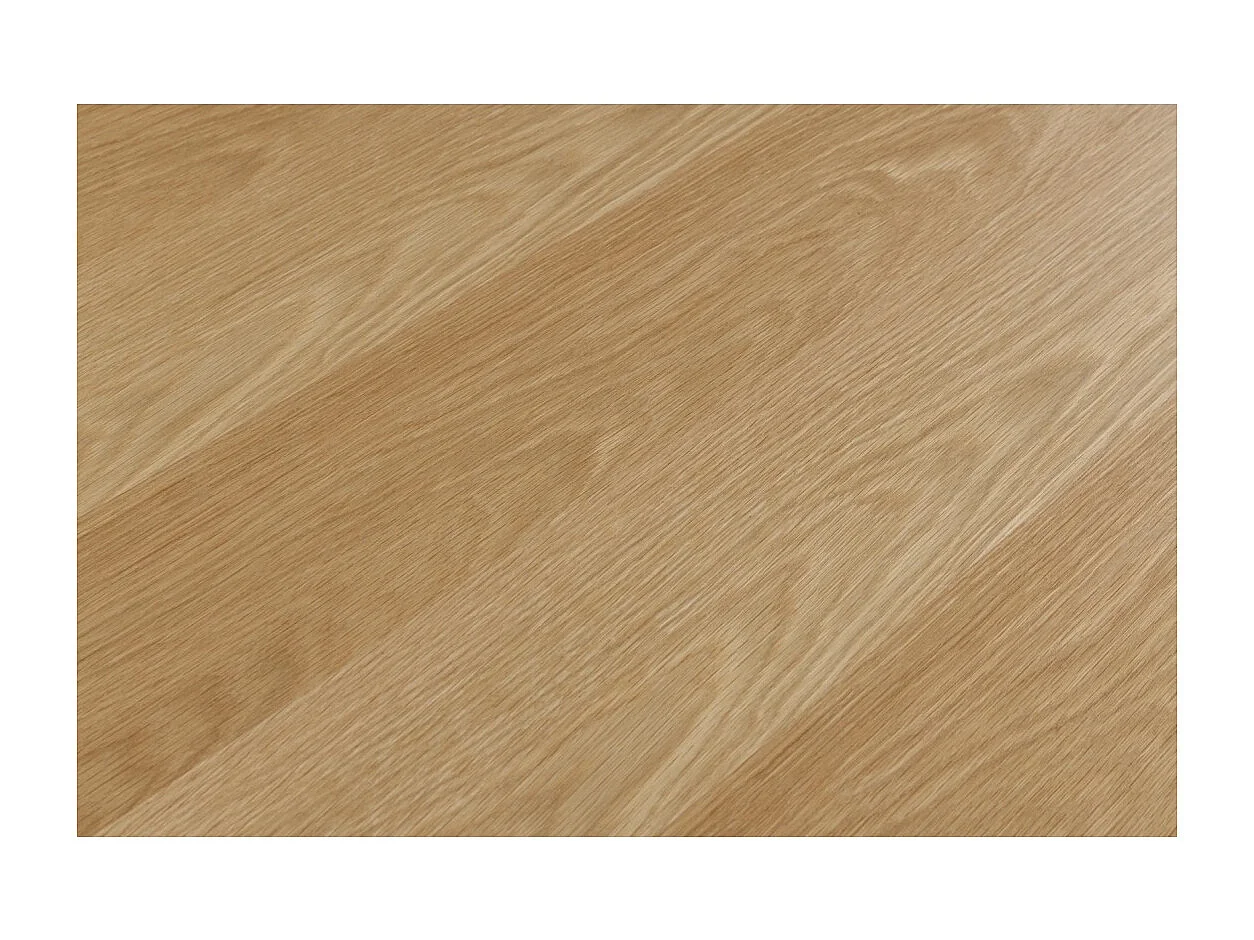 Table de salle à manger AZMA – Placage chêne et métal – 240 cm – Style moderne