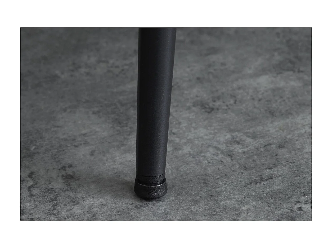 Table de salle à manger CALDERO 140 cm – Table contemporaine aspect chêne sauvage et métal