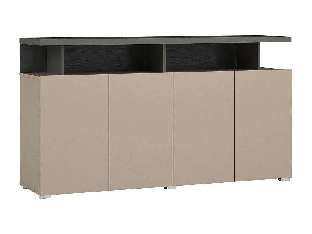 Buffet 4 deuren NESS – Afwerking Congo – 12 opbergvakken – Strak design zonder LED