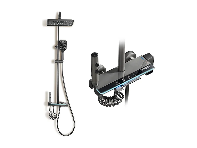 Colonne de douche avec éclairage d'ambiance, écran LED