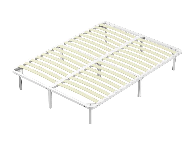 Sommier à lattes 140x190 cm, 2x16 rangs,  incl. 9 repose-pieds