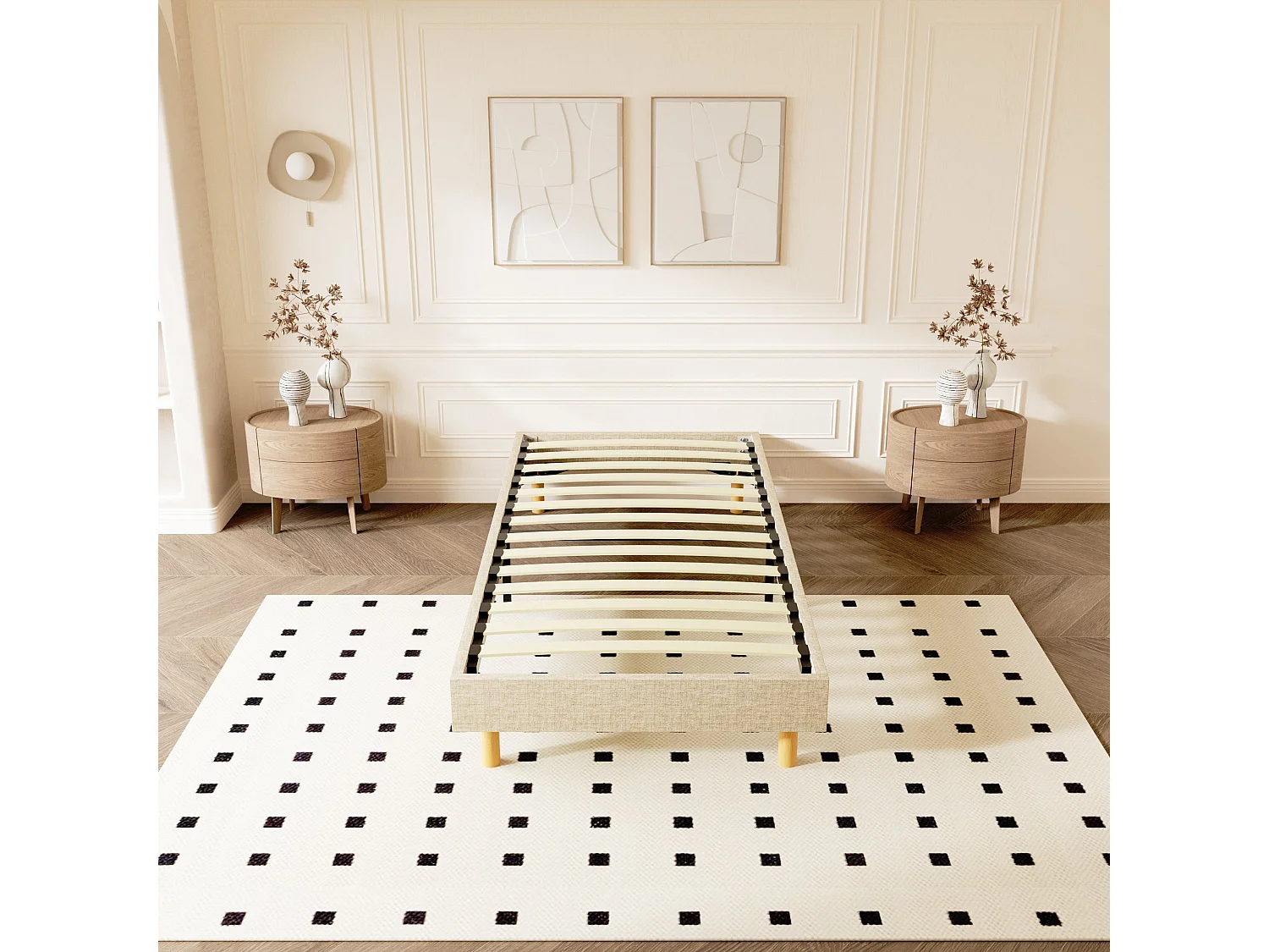 Sommier Tapissier 90x190cm , 14 lattes