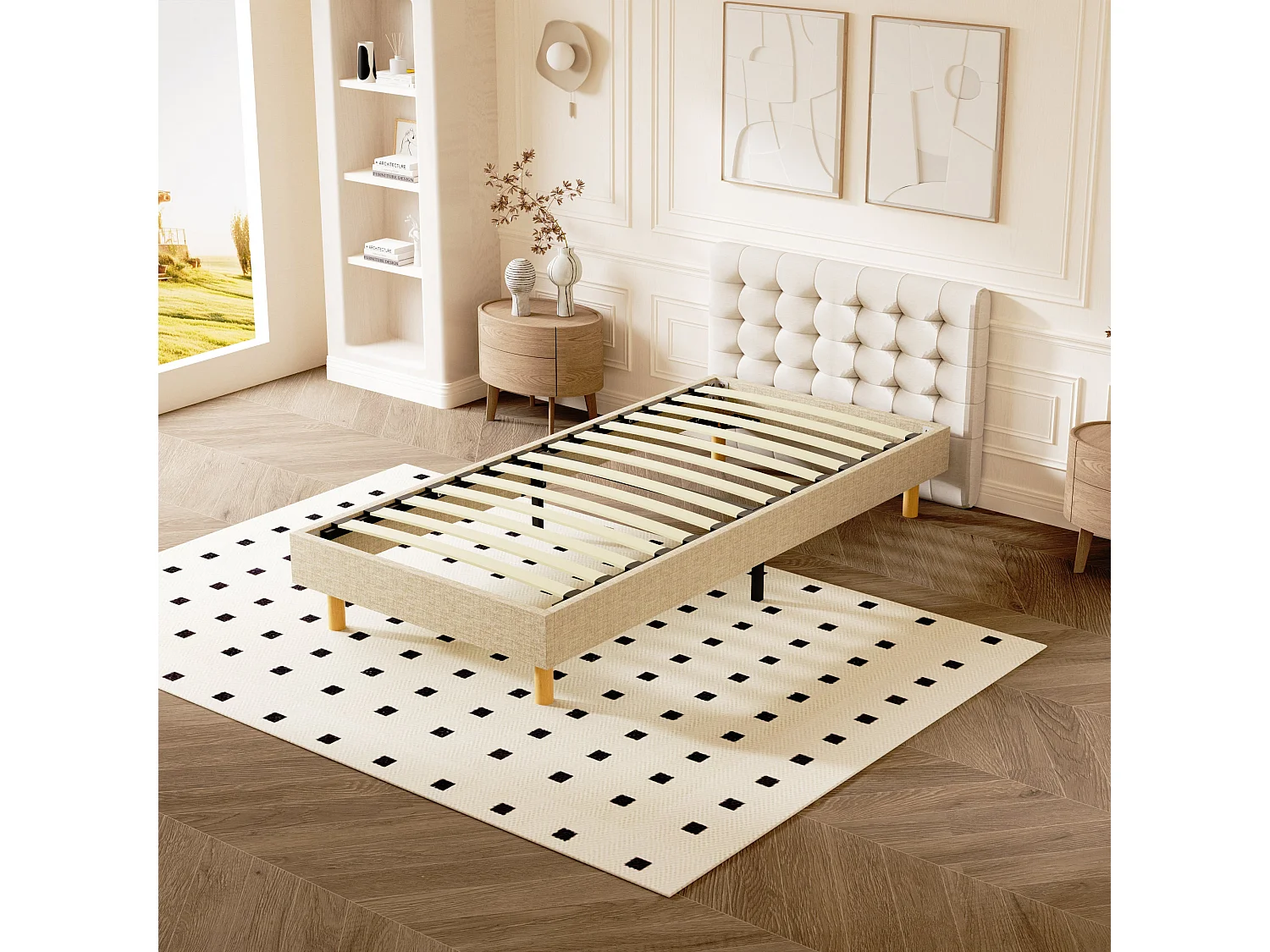 Sommier Tapissier 90x190cm , 14 lattes