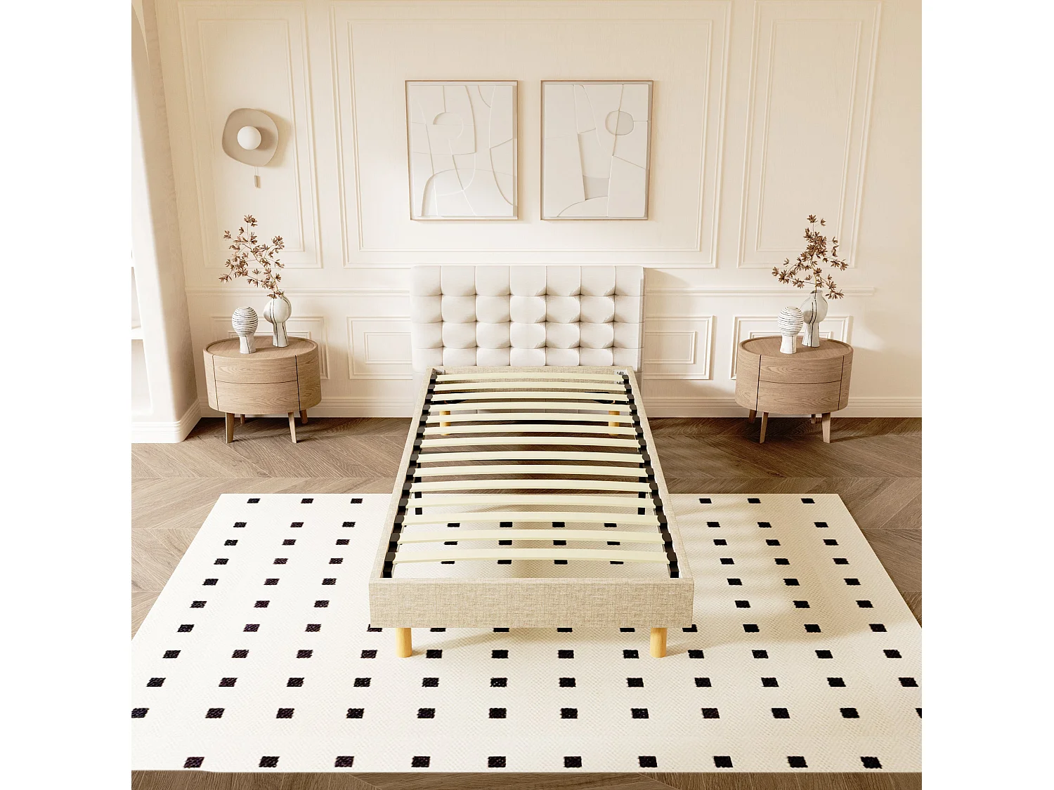 Sommier Tapissier 90x190cm , 14 lattes