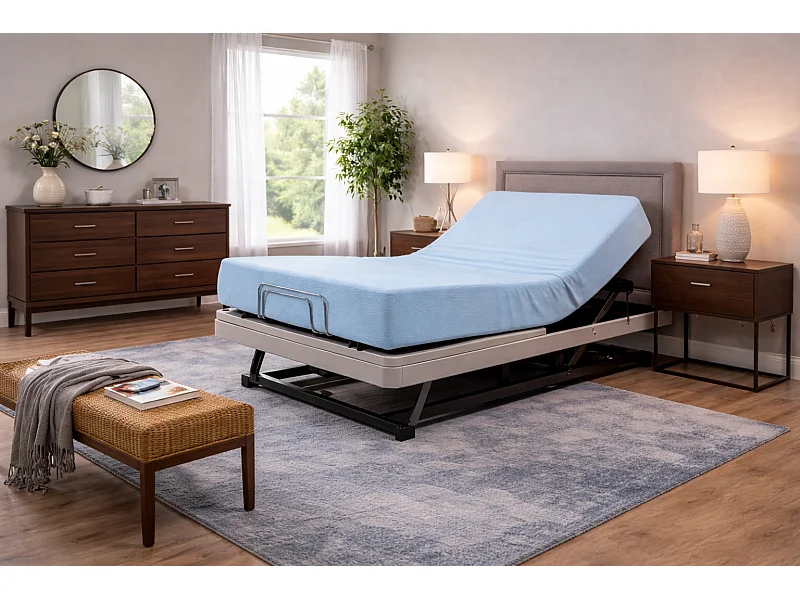 Matela moue à mémoire de forme SHONO VISCO MEDICAL GÉRIATRIQUE 90x200 cm