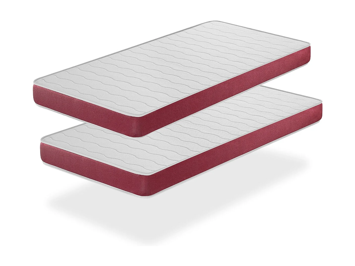 Set mit 2 Schaumtoffmatratzen 90x200 cm DOGO SONHO