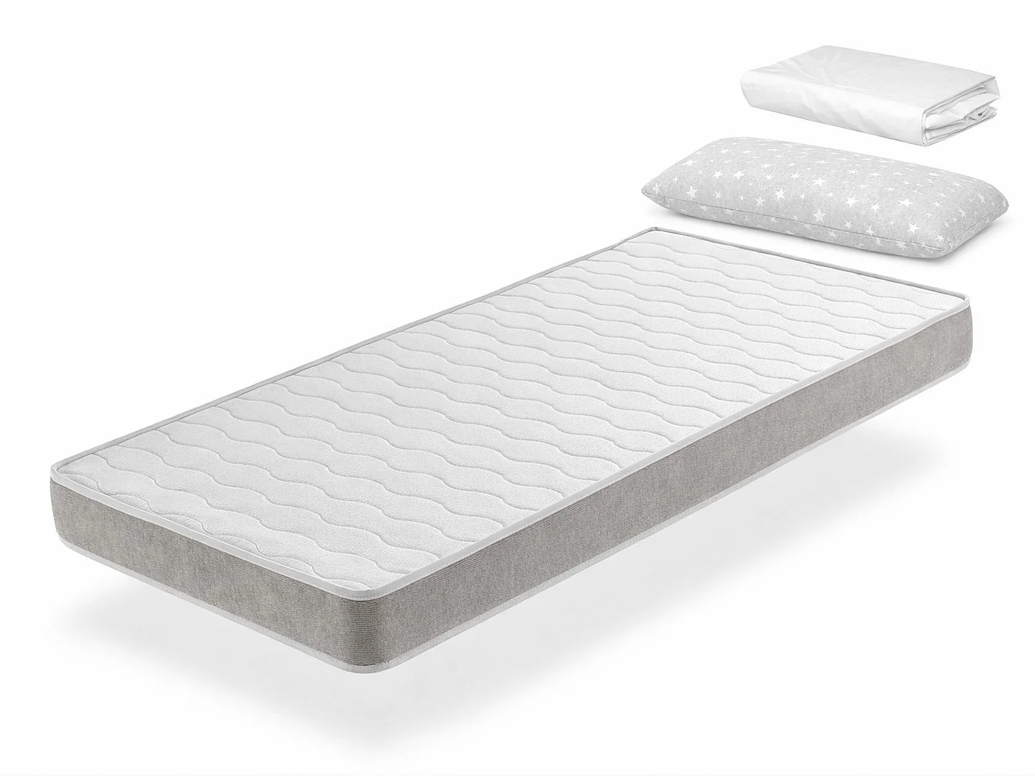 Set Schaumtoffmatratze 90x140 cm SHIRA SONHO mit Matratzenchoner und Kien