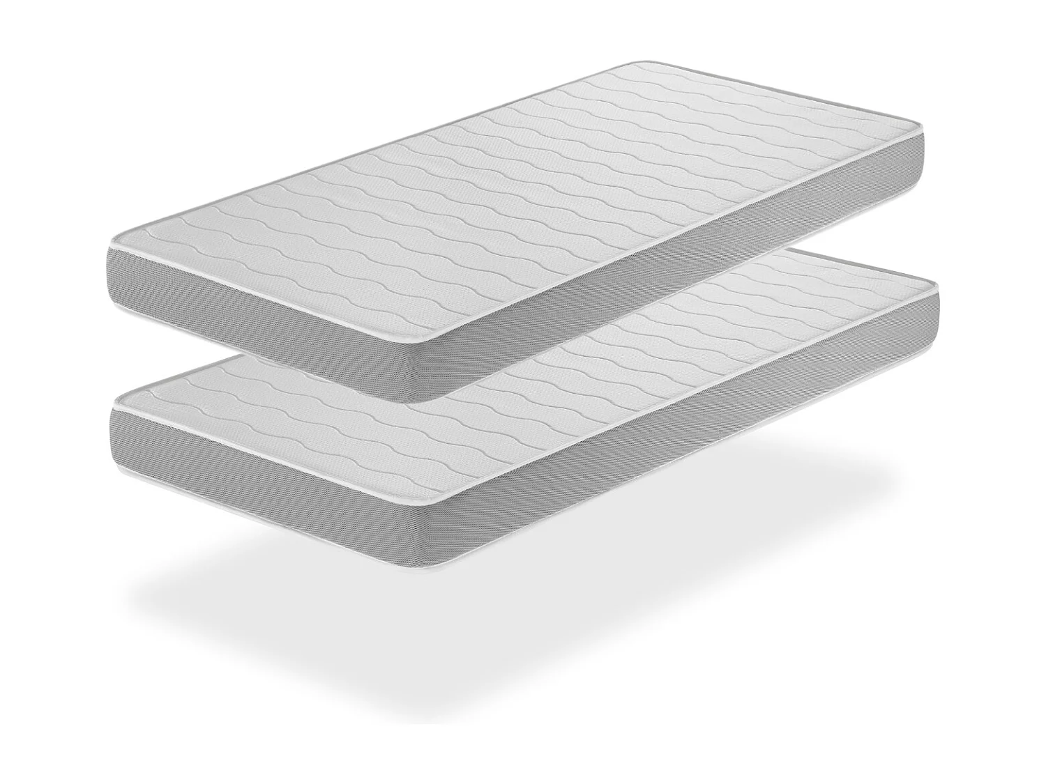 Set mit 2 Schaumtoffmatratzen 80x200x14 cm SHIRA SONHO