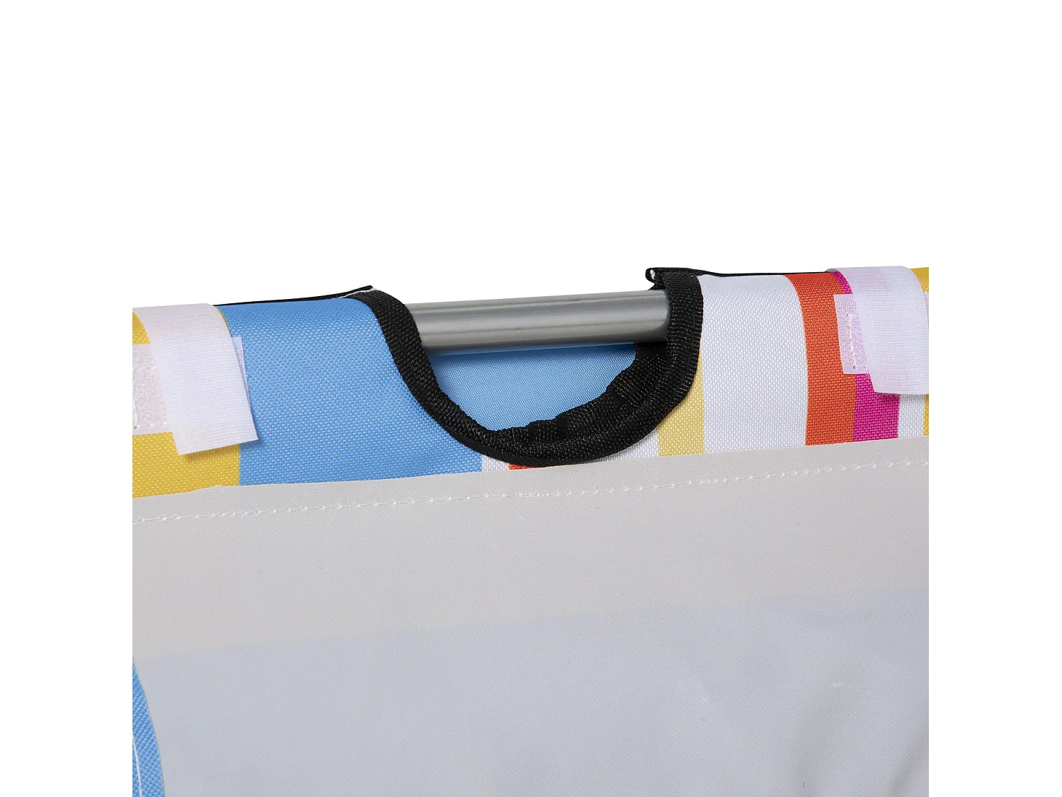 Set 2 sdraio da spiaggia con schienale regolabile poggiatesta colorati