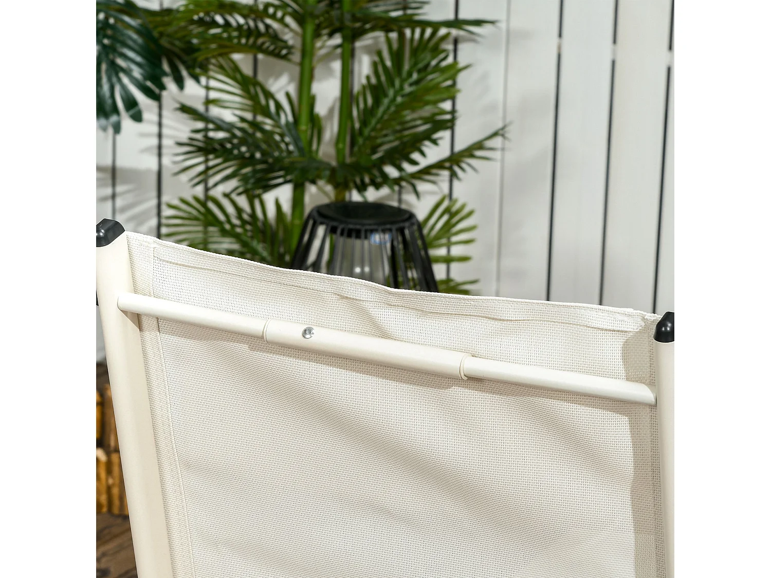 Set 2 chaise longue lettino prendisole ad altezza reclinabile