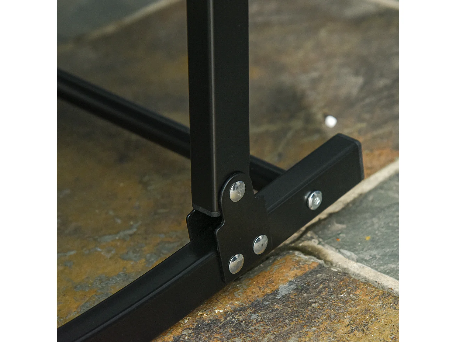 Set 2 sdraio da giardino pieghevoli in alluminio e textilene