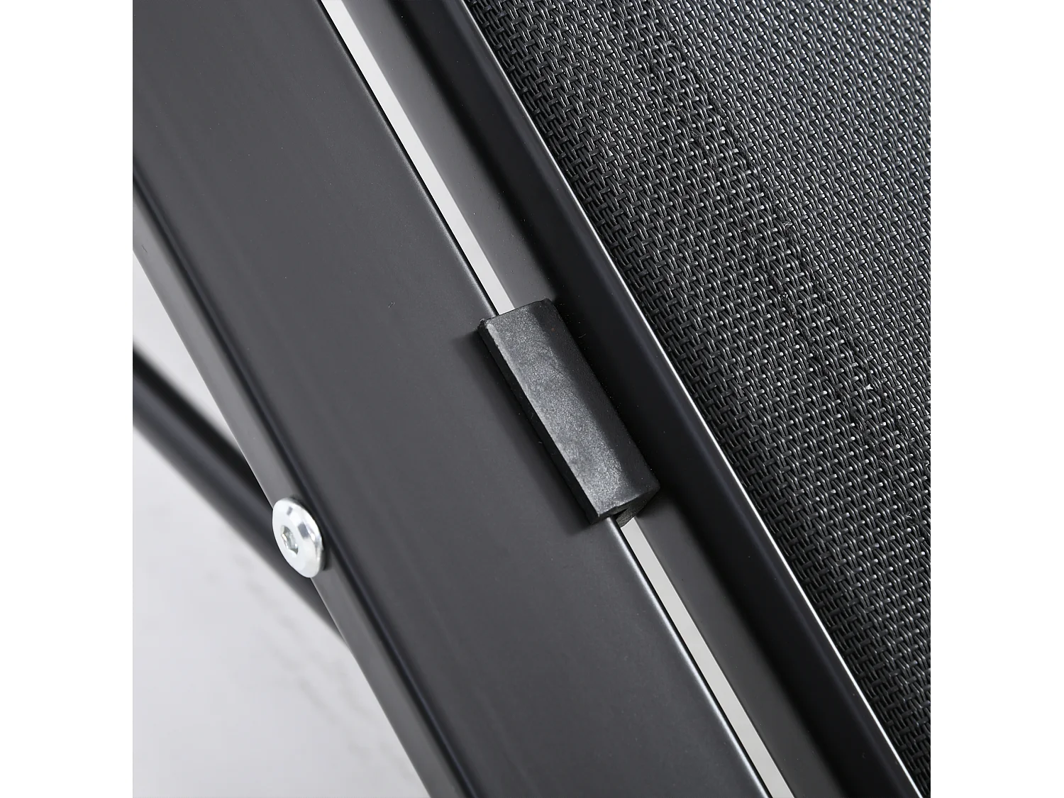 Set 2 sdraio da giardino e 1 tavolino con ripiano nero