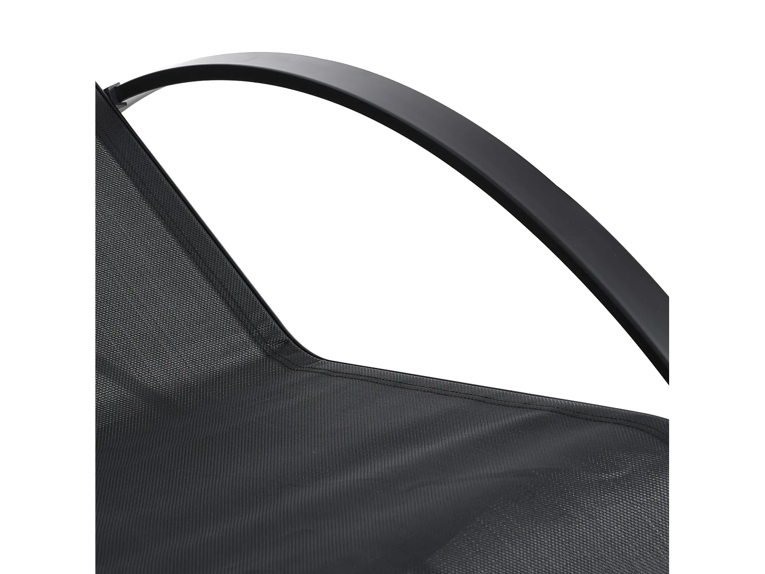 Set 2 sdraio da giardino e 1 tavolino con ripiano nero