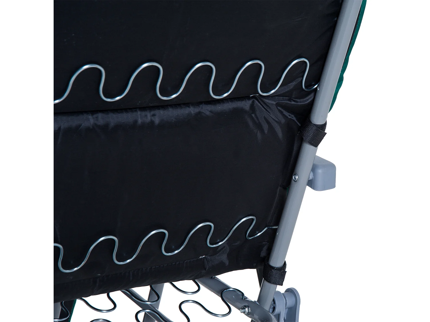 Sedia Sdraio Da Spiaggia Da 2 Pezzi Pieghevole E Reclinabile Lettini Prendisole Da Giardino Con Cuscino Imbottito Verde E Bianco