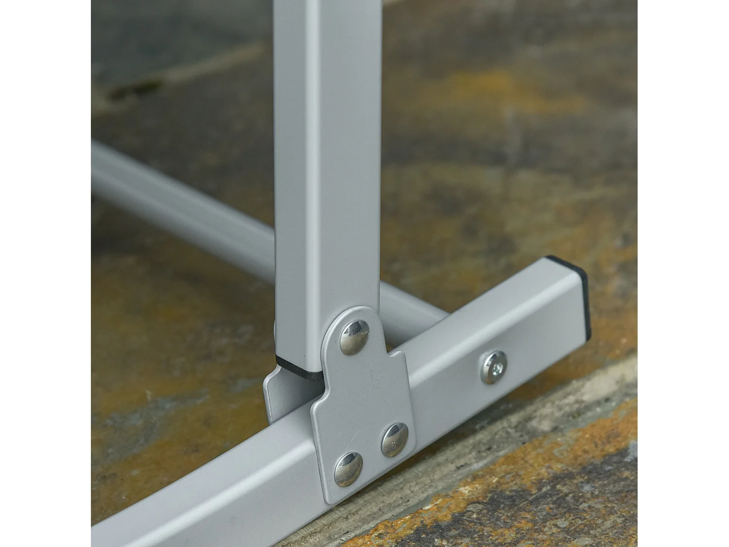 Set 2 sdraio da giardino pieghevoli in alluminio e textilene nero