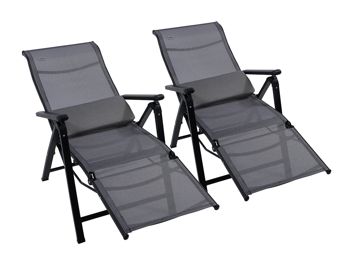 Sdraio da giardino zero gravity set 2 pz schienale 9 livelli