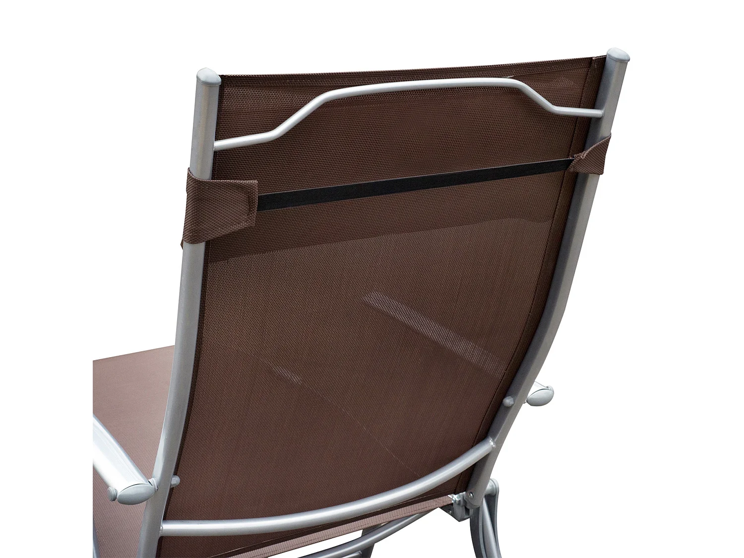 Sdraio da giardino pieghevole con materassino schienale 7 reclinazioni