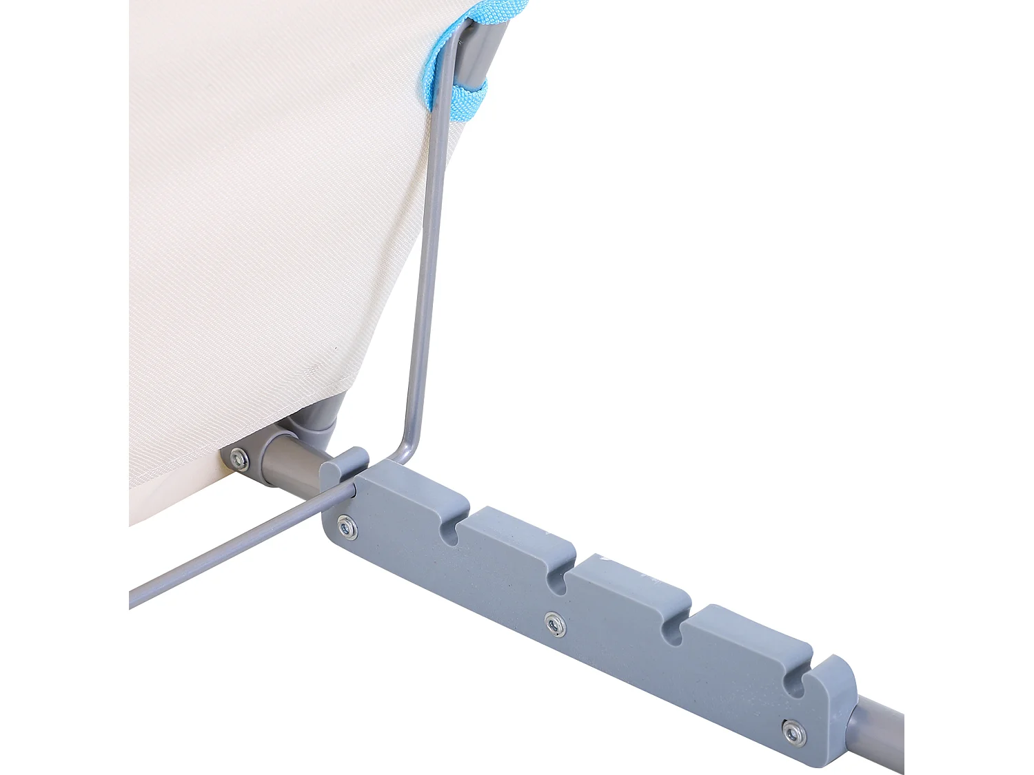 Set 2 lettini sdraio pieghevoli con schienale regolabile beige